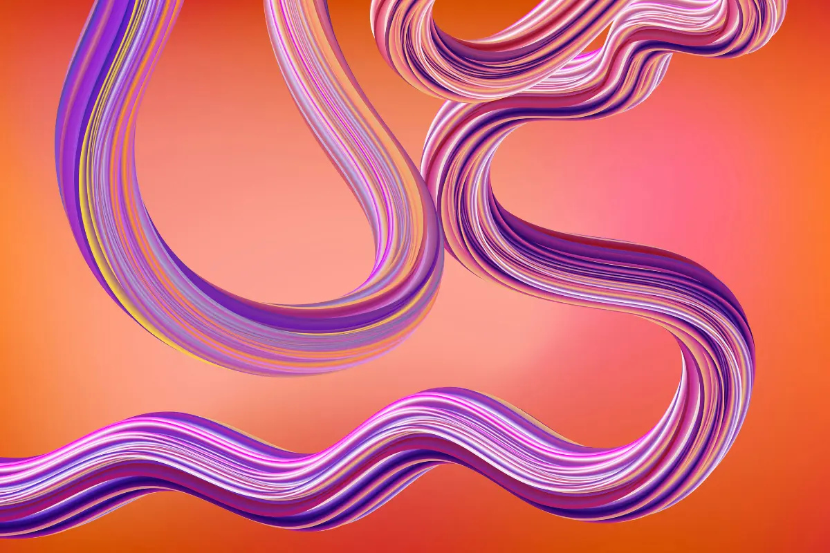 Abstract background featuring wavy lines in various colors, creating a dynamic and fluid visual effect.