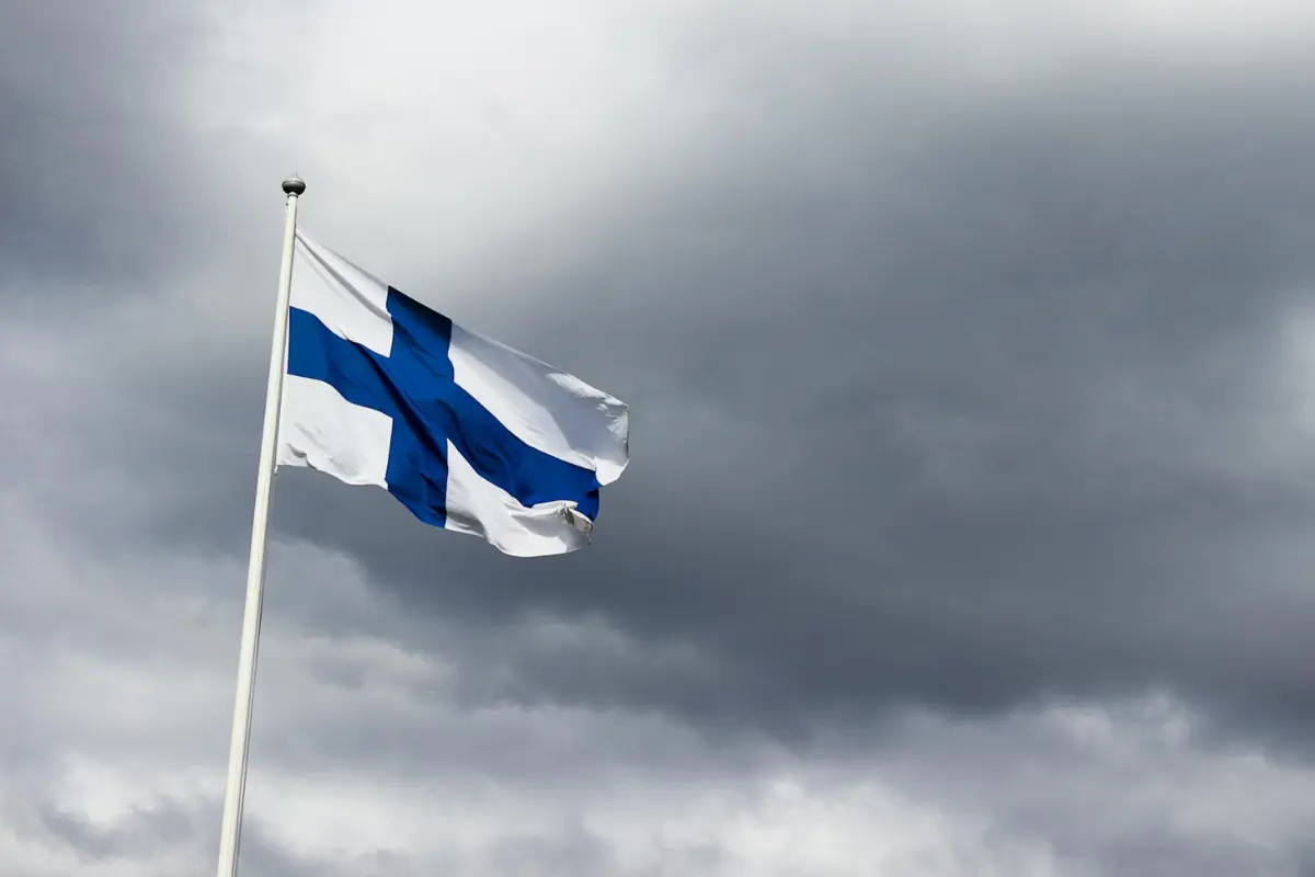 helsinki-flag-on-grey-finland-sky