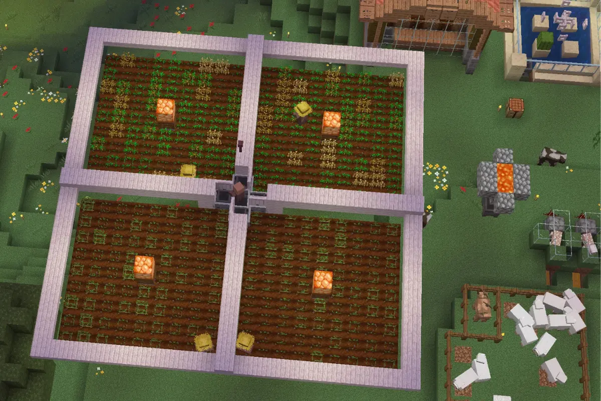 How to build an automatic crop farm in Minecraft - no replanting - How to build an automatic crop farm in Minecraft without replanting