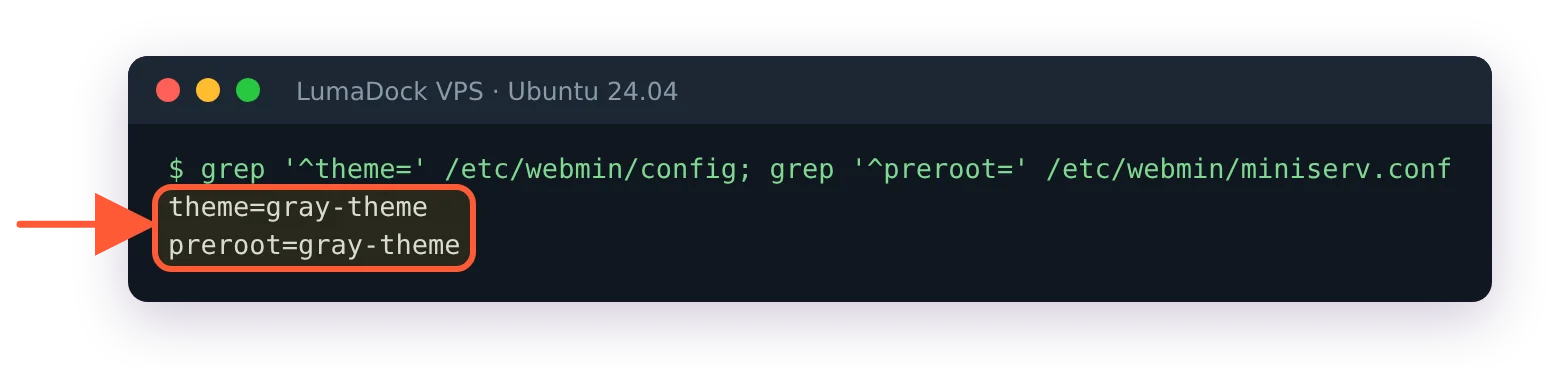 After switching to Framed in the UI, both theme= and preroot= read gray-theme